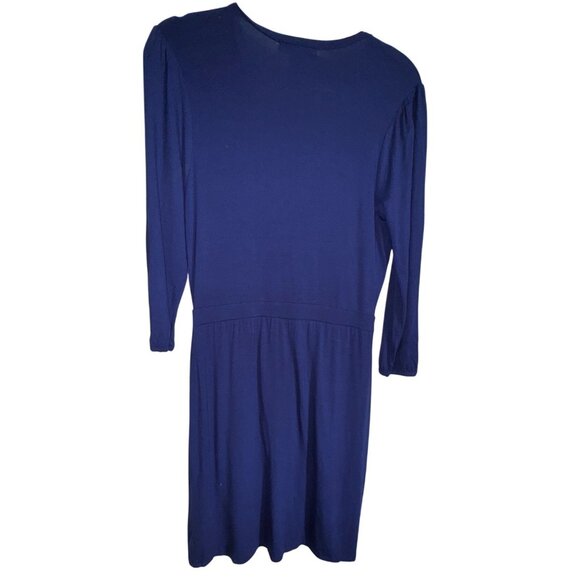 Design History Purple Dress With Beaded Waist Accent Wrap Style Medium Sexy Cute - Picture 2 of 6